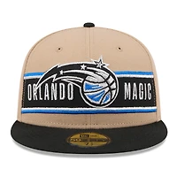 Casquette ajustée New Era pour hommes, beige/noir, Orlando Magic 2024 NBA Draft 59FIFTY