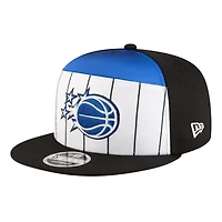 Men's New Era  White/Black Orlando Magic 2025 NBA Tip Off Split Panel 9FIFTY Snapback Hat