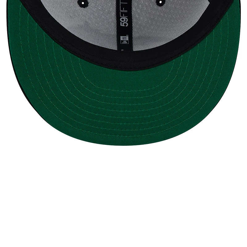 Casquette ajustée Orlando Magic Throwback 2Tone 59FIFTY New Era pour hommes, blanc/noir