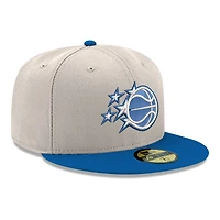 Men's New Era  White/Blue Orlando Magic Chrome 59FIFTY Fitted Hat