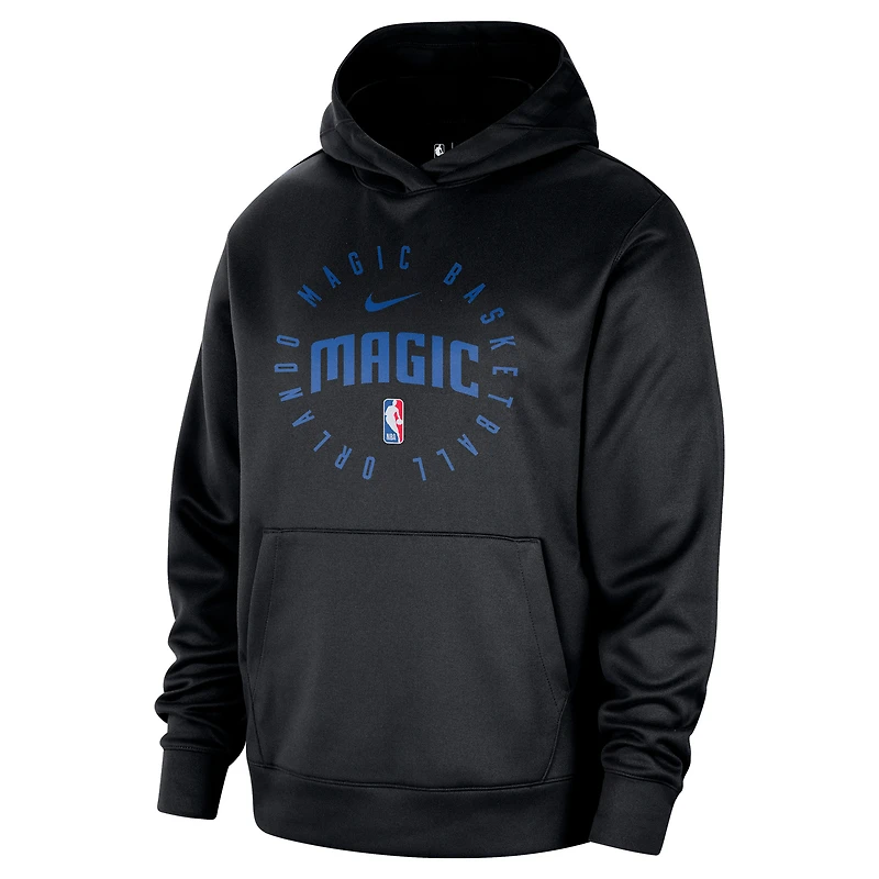 Sweat à capuche Nike Orlando Magic Spotlight 2024/25 pour homme, noir, entraînement sur le terrain