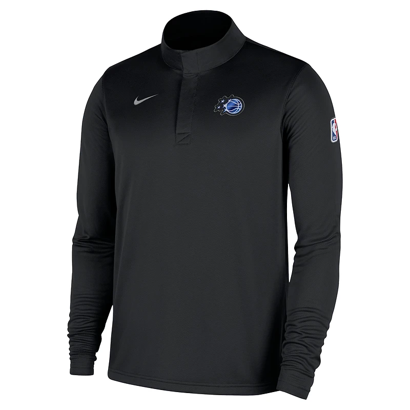Haut Nike Orlando Magic 2025/26 Authentic Coaches Dri-Fit noir à quart de zip pour homme