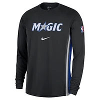 Men's Nike Black Orlando Magic 2025/26 Authentic Pre-Game Legend Dri-FIT Long Sleeve Shooting Shirt
