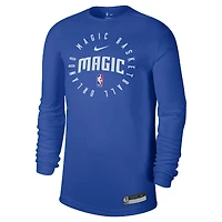T-shirt d'entraînement à manches longues Nike Orlando Magic 2024/25 Legend pour homme, bleu