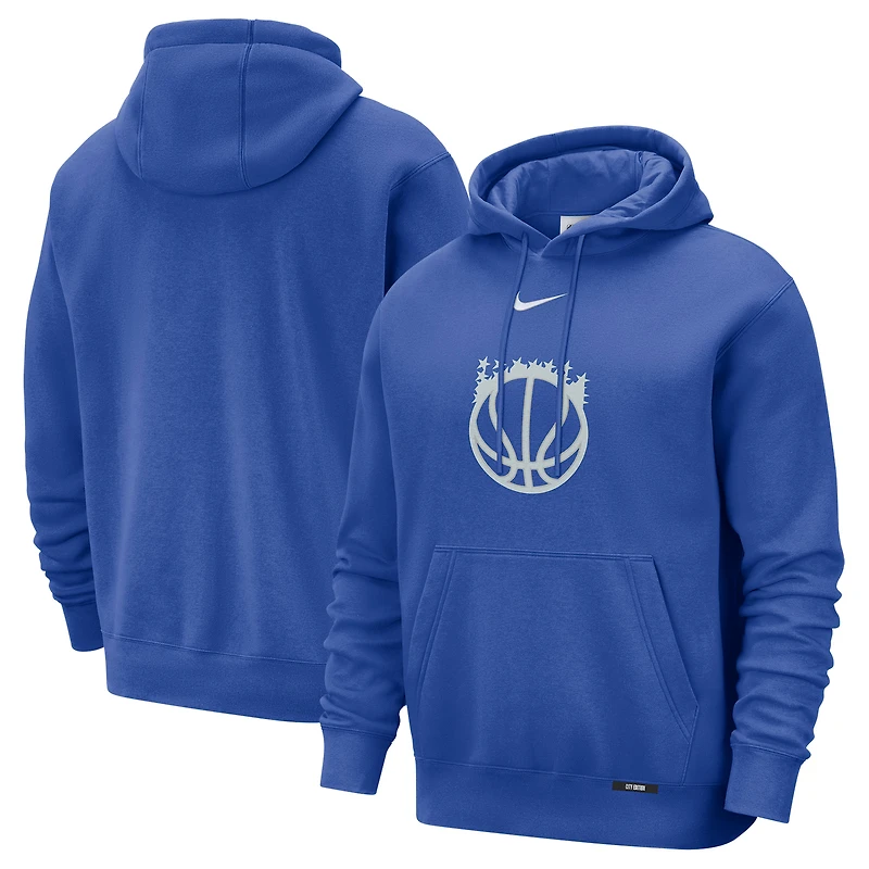 Sweat à capuche Nike bleu Orlando Magic 2025/26 City Edition Essential Logo Remix pour homme