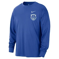 Men's Nike  Blue Orlando Magic 2025/26 City Edition Remix Essential Logo Long Sleeve T-Shirt