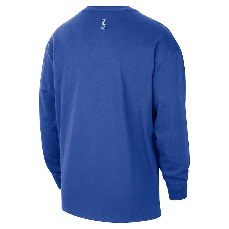 T-shirt à manches longues Nike bleu Orlando Magic 2025/26 City Edition Remix Essential Logo pour homme
