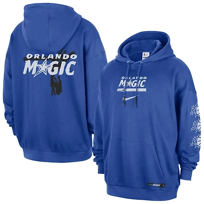 Men's Nike Blue Orlando Magic Courtside Club Premium Hoodie