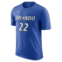 T-shirt Nike Franz Wagner bleu pour homme avec nom et numéro Orlando Magic Icon Edition