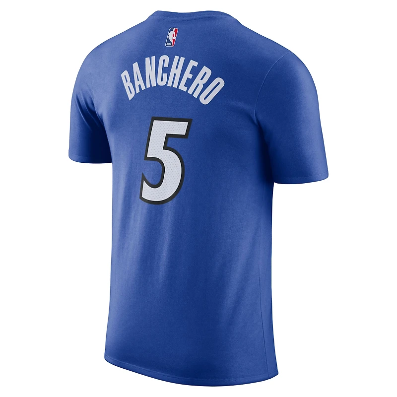 T-shirt Nike Paolo Banchero bleu pour homme, édition Icon, nom et numéro, Orlando Magic