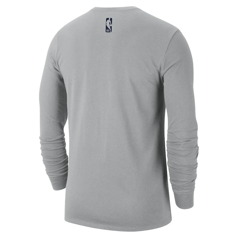 Men's Nike Silver Orlando Magic 2024/25 City Edition Essential Logo Long Sleeve T-Shirt