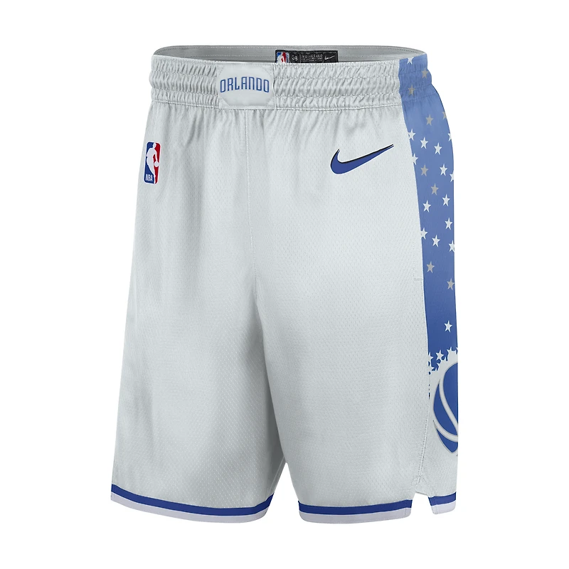 Men's Nike Silver Orlando Magic 2025/26 City Edition Remix Dri-FIT Swingman Shorts