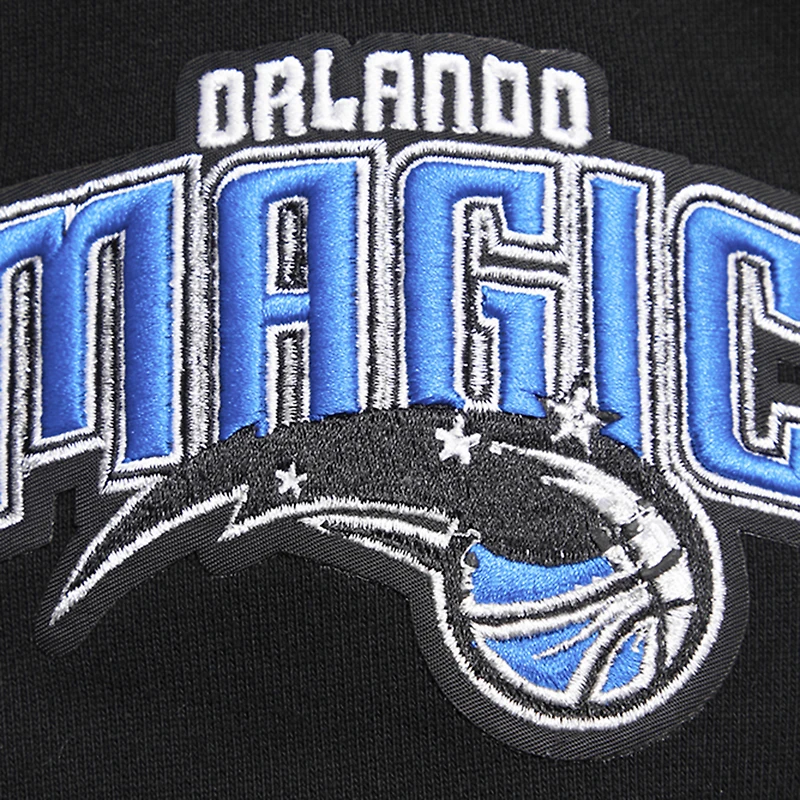 Men's Pro Standard Black Orlando Magic Script Tail Pullover Hoodie