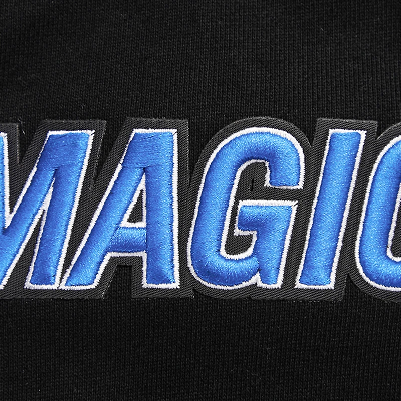 Men's Pro Standard Black Orlando Magic Script Tail Pullover Hoodie