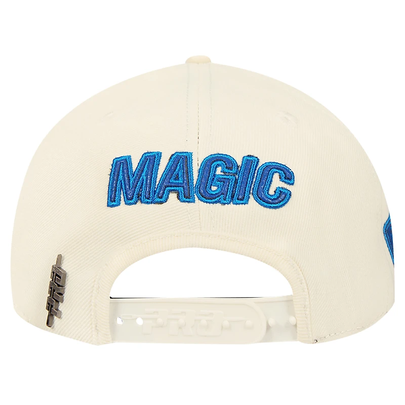 Casquette Snapback Pro Standard Crème Orlando Magic Logo Pop pour hommes