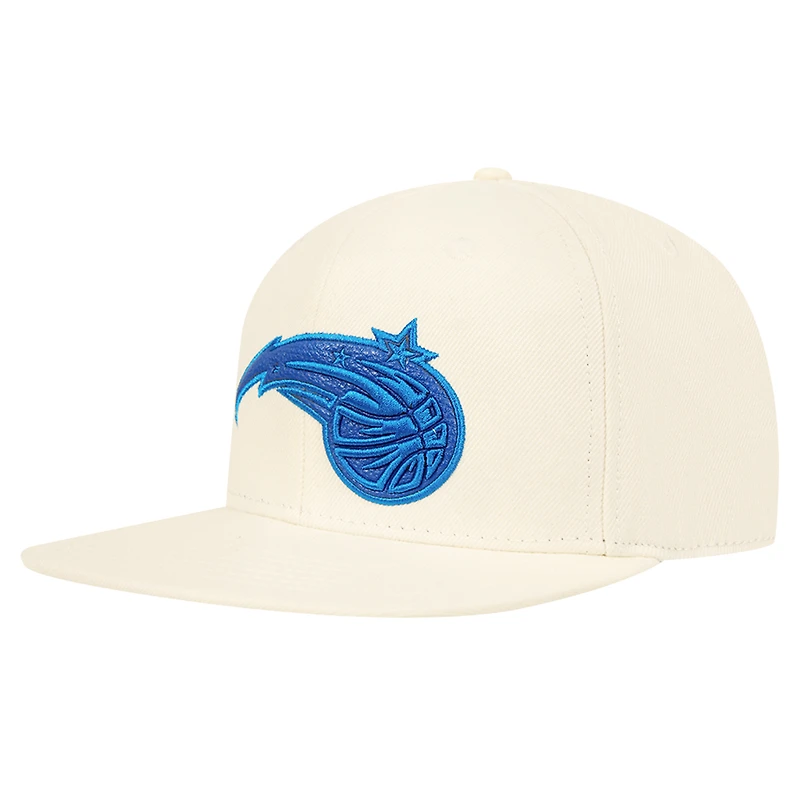 Casquette Snapback Pro Standard Crème Orlando Magic Logo Pop pour hommes