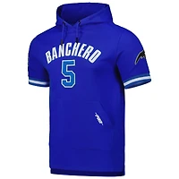 Men's Pro Standard Paolo Banchero Royal Orlando Magic Name & Number Short Sleeve Pullover Hoodie