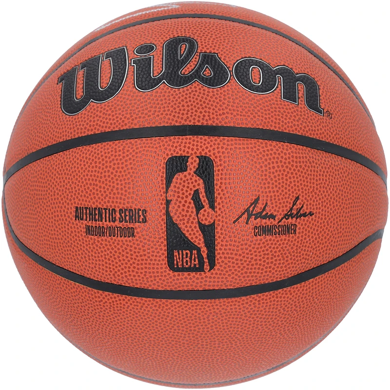 Ballon de basket-ball d'intérieur/extérieur Wilson Authentic Series autographié par Mike Miller Orlando Magic