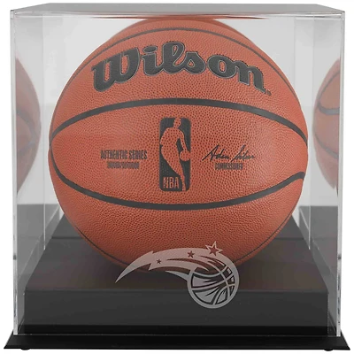 Orlando Magic Black Base Team Logo Basketball Display Case with Mirrored Back