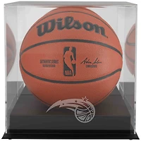 Orlando Magic Black Base Team Logo Basketball Display Case with Mirrored Back