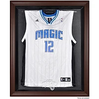 Vitrine de présentation avec logo encadré marron des Orlando Magic