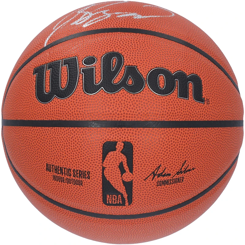 Ballon de basket-ball intérieur/extérieur Wilson Authentic Series autographié par Paolo Banchero et Jalen Suggs, Orlando Magic