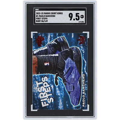 Paolo Banchero Orlando Magic 2022-23 Panini Court Kings First Steps #1 #86/149 SGC Authenticated 9.5 Rookie Card