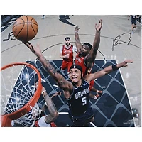 Paolo Banchero Orlando Magic Autographed 16" x 20" Layup vs. Zion Williamson Photograph