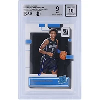 Paolo Banchero Orlando Magic Autographed 2022-23 Panini Donruss Rated Rookie #201 Beckett Fanatics Witnessed Authenticated 9/10 Rookie Card