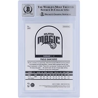 Carte de recrue 10 authentifiée 2022-23 Panini Hoops #281 Beckett Fanatics Witnessed 2022-23 Autographiée par Paolo Banchero Orlando Magic