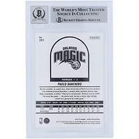 Carte de recrue 9/10 authentifiée 2022-23 Panini Hoops #281 Beckett Fanatics Witnessed Orlando Magic Autographiée par Paolo Banchero avec l'inscription "ROY 23"