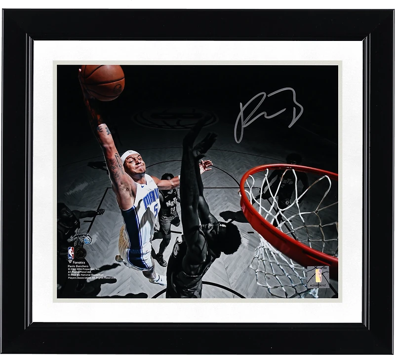 Paolo Banchero Orlando Magic Autographed 8" x 10" Dunk vs. Brooklyn Nets Photograph