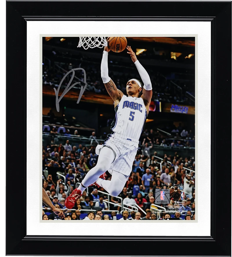 Paolo Banchero Orlando Magic Autographed 8" x 10" Layup in White Photograph