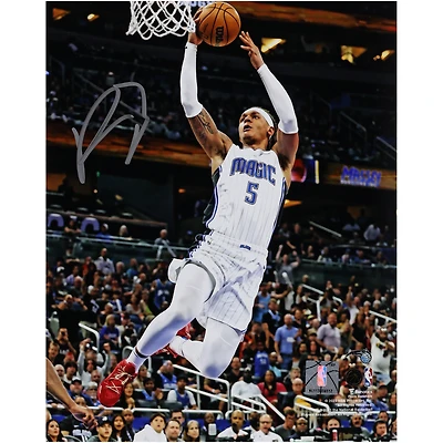 Photographie autographiée de 8" x 10" de Paolo Banchero, Orlando Magic, en blanc