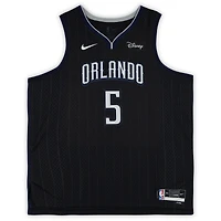 Maillot Swingman Nike City Edition 2022/23 noir dédicacé par Paolo Banchero des Orlando Magic