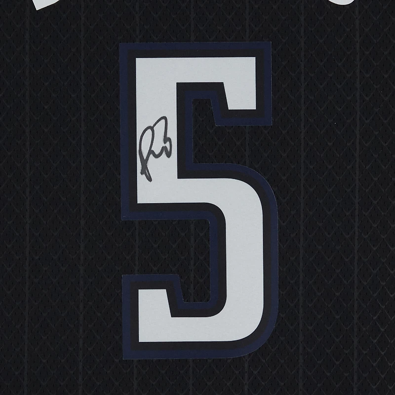 Maillot Swingman Nike City Edition 2022/23 noir dédicacé par Paolo Banchero des Orlando Magic