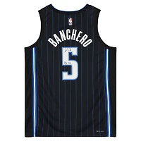 Maillot Nike Icon Swingman 2022-2023 noir dédicacé par Paolo Banchero des Orlando Magic avec inscription « ROY 23 »