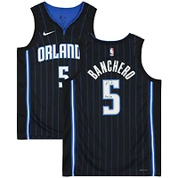 Maillot Nike Icon Swingman 2022-2023 noir dédicacé par Paolo Banchero des Orlando Magic avec inscription « ROY 23 »