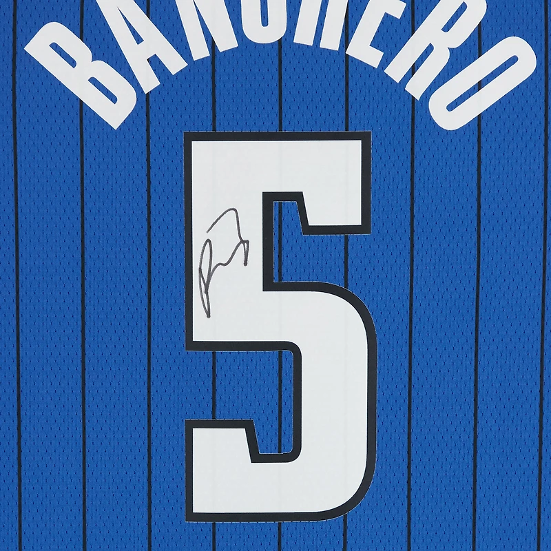 Paolo Banchero Orlando Magic Autographed Jordan Brand Blue 2023-24 Pinstripes Swingman Jersey