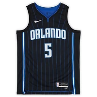 Maillot Nike Black Icon Swingman dédicacé par Paolo Banchero des Orlando Magic avec l'inscription « 2022 #1 Pick »