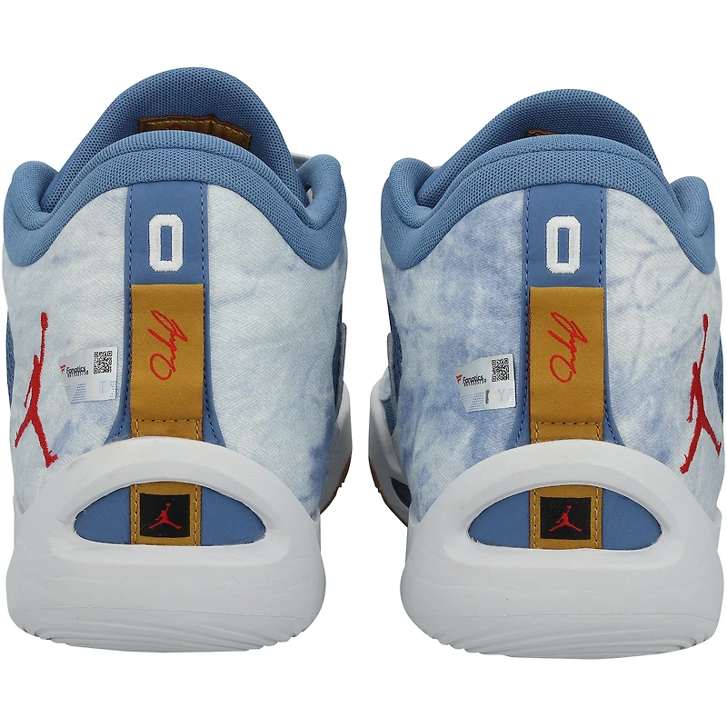 Chaussures Jordan bleues et blanches portées par Paolo Banchero (Orlando Magic) et autographiées lors de la saison NBA 2023-24