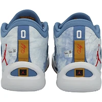 Chaussures Jordan bleues et blanches portées par Paolo Banchero (Orlando Magic) et autographiées lors de la saison NBA 2023-24