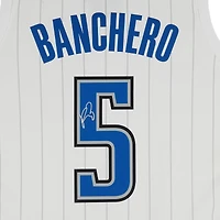 Maillot Nike Swingman blanc autographié par Paolo Banchero des Orlando Magic