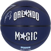 Ballon de basket-ball de collection Wilson 2023-24 City Edition dédicacé par Paolo Banchero Orlando Magic