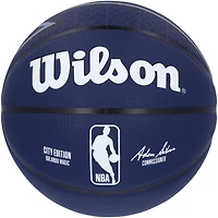 Ballon de basket-ball de collection Wilson 2023-24 City Edition dédicacé par Paolo Banchero Orlando Magic