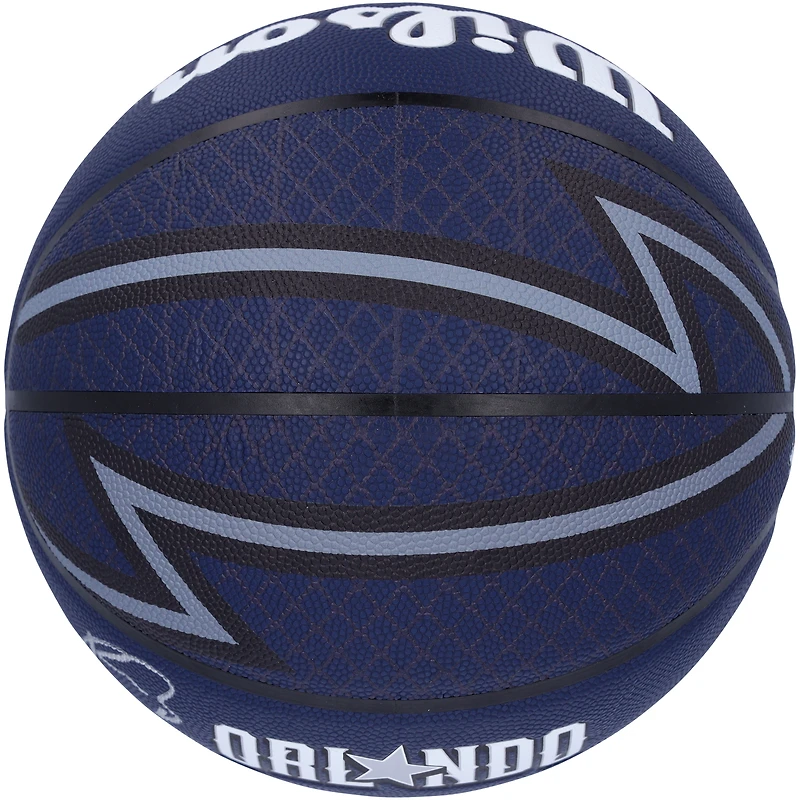 Ballon de basket-ball de collection Wilson 2023-24 City Edition dédicacé par Paolo Banchero Orlando Magic