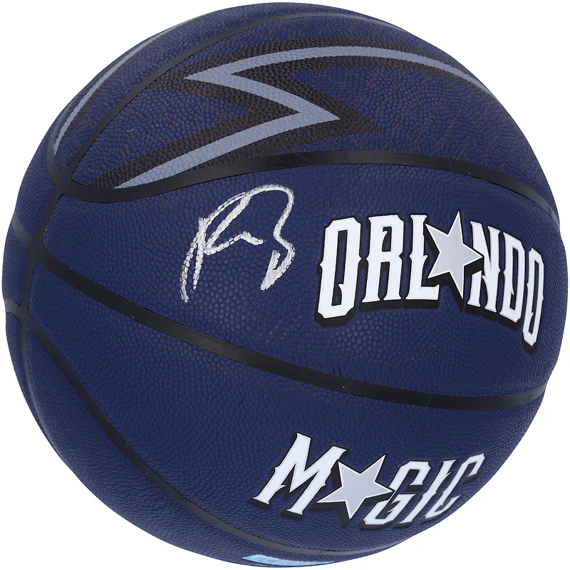 Ballon de basket-ball de collection Wilson 2023-24 City Edition dédicacé par Paolo Banchero Orlando Magic