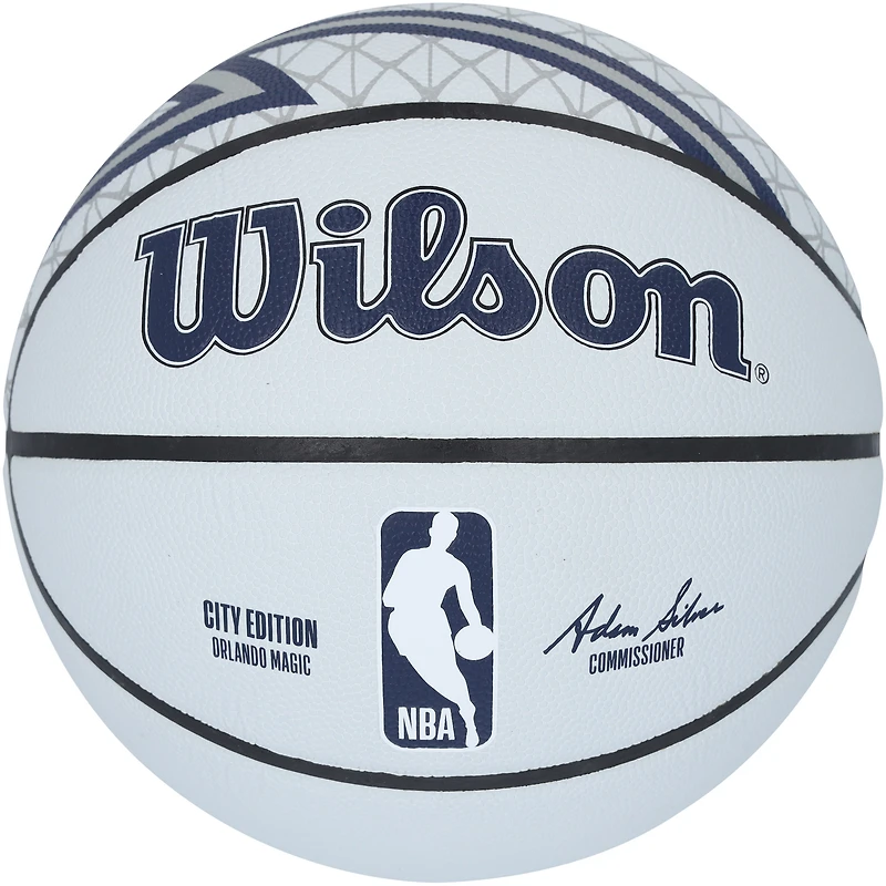 Paolo Banchero Orlando Magic Autographed Wilson 2024-25 City Edition Basketball 