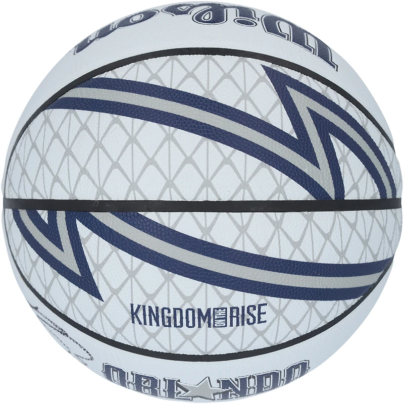 Ballon de basket-ball Wilson City Edition 2024-25 autographié par Paolo Banchero, Orlando Magic