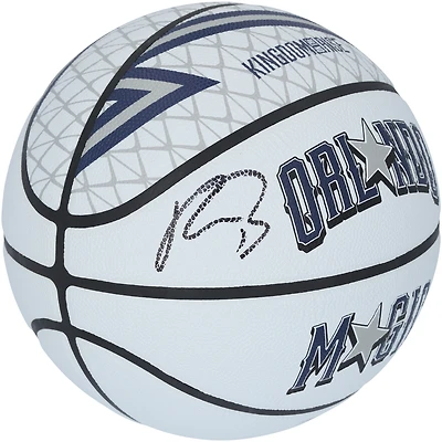 Ballon de basket-ball Wilson City Edition 2024-25 autographié par Paolo Banchero, Orlando Magic